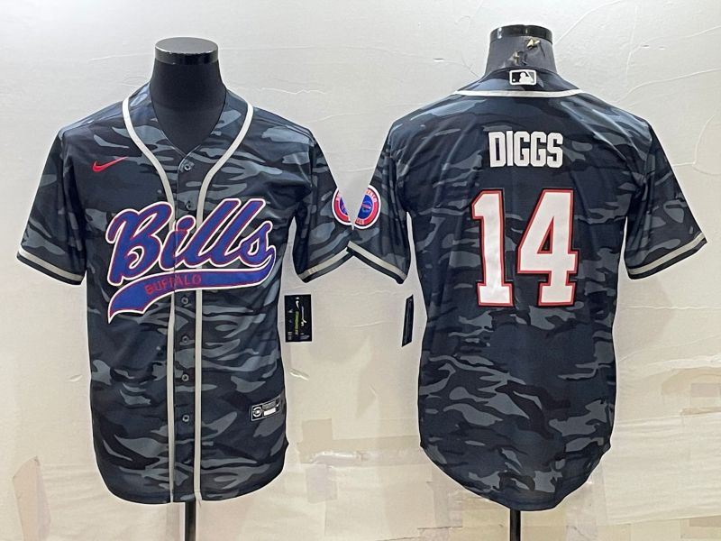 Men Buffalo Bills #14 Diggs Camo 2022 Nike Co branded NFL Jerseys->buffalo bills->NFL Jersey